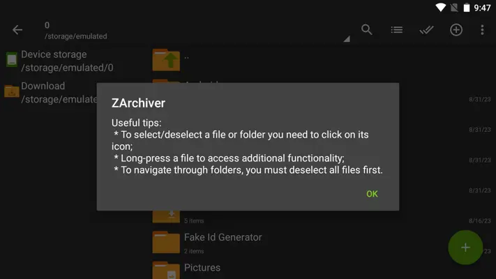 ZArchiver android App screenshot 9