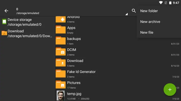 ZArchiver android App screenshot 5